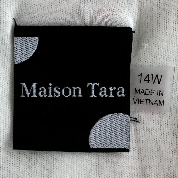 Maison Tara Floral Tiered Midi Dress Size 14W Wedding Party Feminine Flowy - Picture 6 of 16